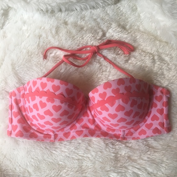 aerie Other - Aerie Printed Heart Bikini Top